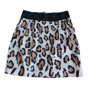 AX Armani Exchange Leopard  Print Mini Skirt  Size 4